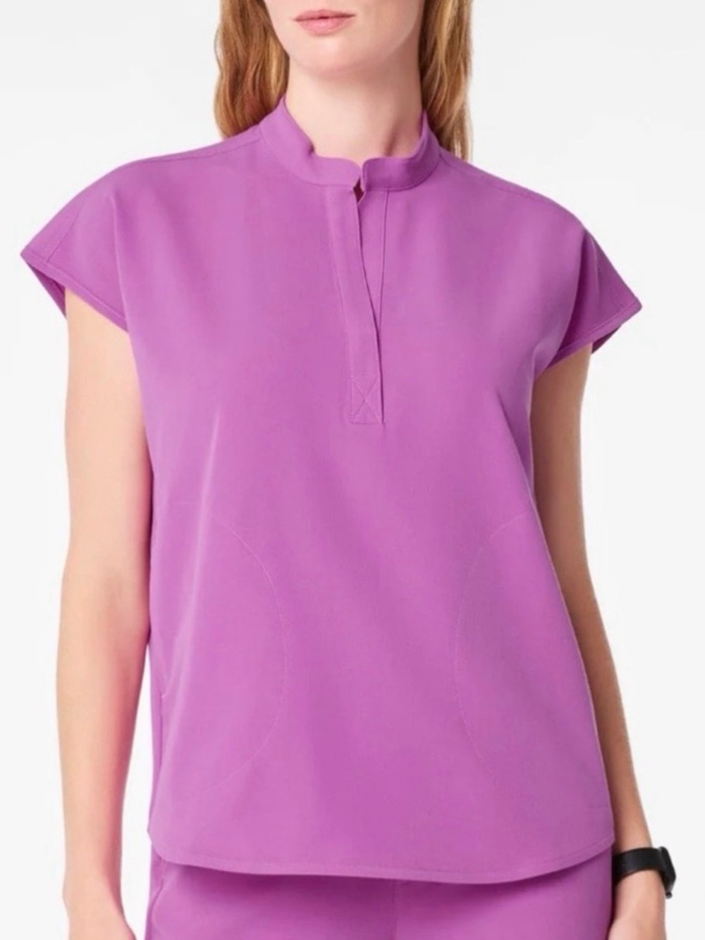 NWT FIGS Rafaela Oversized Scrub Top 5XL Shocking Pink Technical Collection